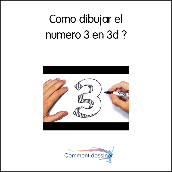 Como dibujar el numero 3 en 3d